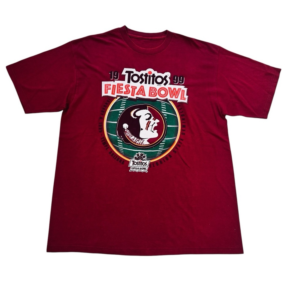 90s Florida State 1999 Tostitos Fiesta Bowl T-shirt Size XL
